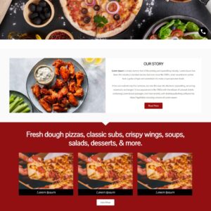 Simple Restaurant Business Website Design